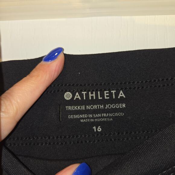 Athleta Trekkie North Jogger womens black sz 16 2020 style - Picture 3 of 8